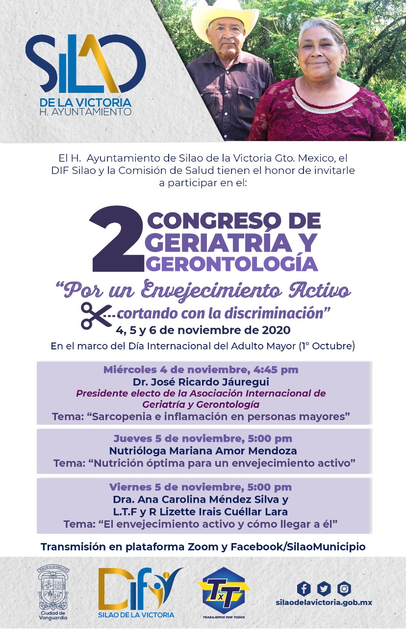 Invitan al 2 Congreso de Geriatría y Gerontología