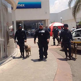 Seguridad Pública arranca operativo en centros comerciales y zonas bancarias.