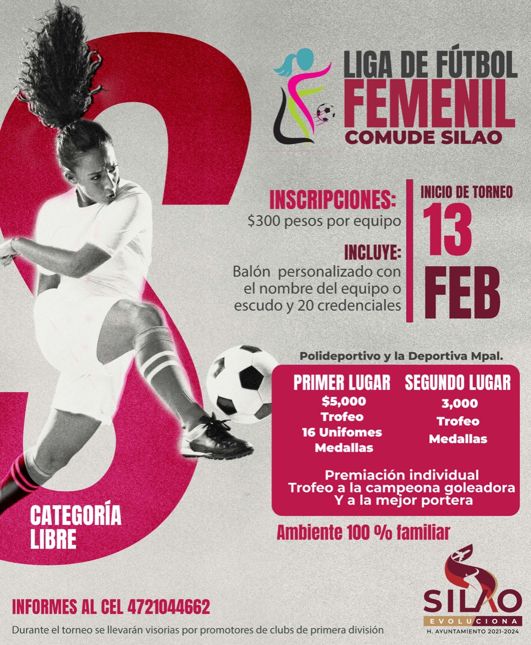 Convoca Comude Silao a torneo de fútbol femenil