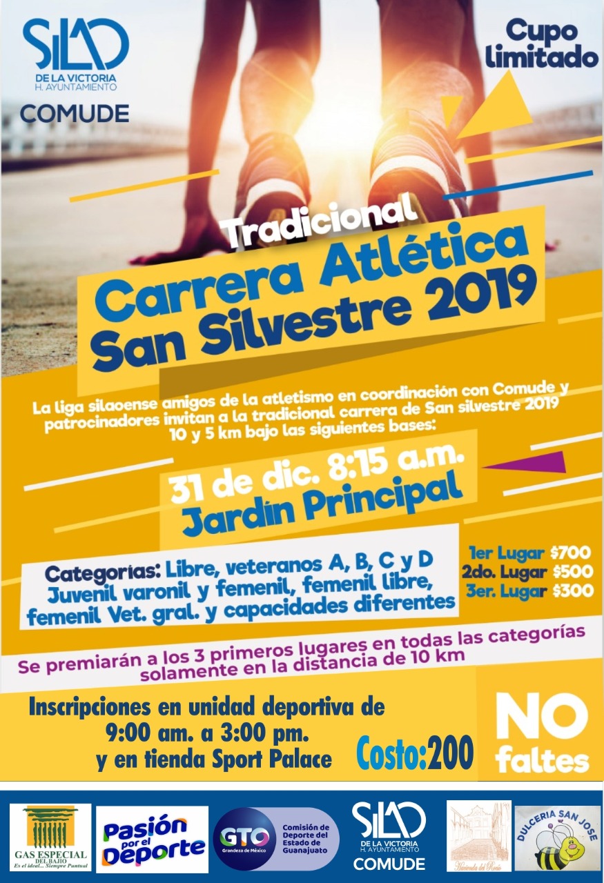 Invitan a tradicional carrera San Silvestre 2019