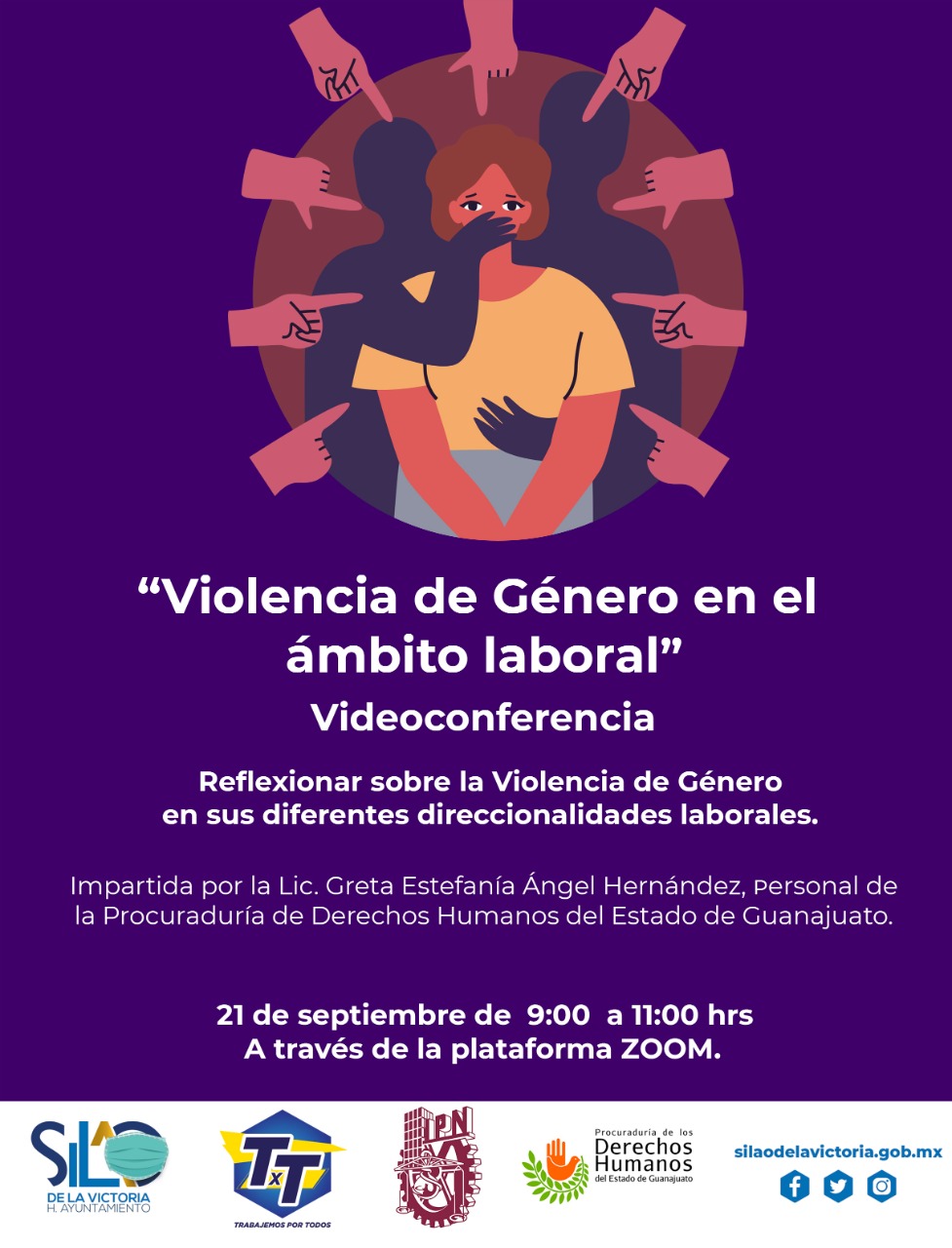 Invitan a capacitación virtual  “Violencia de Género en el ámbito laboral”