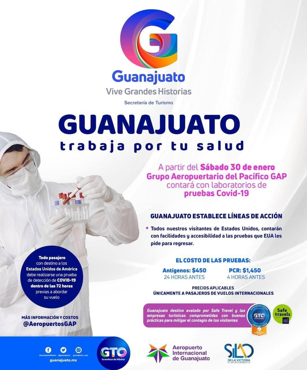 Refuerzan medidas sanitarias en Aeropuerto Internacional de Guanajuato