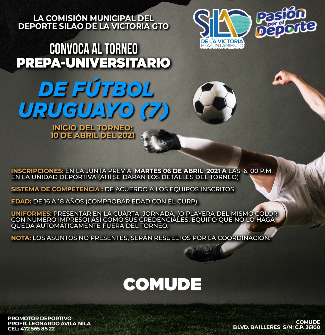 Invitan a los torneos juvenil y Prepa-Universitario de fútbol  uruguayo 